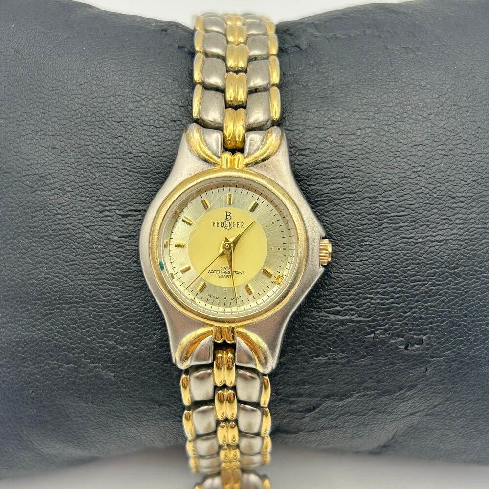 Berenger Classic Two Tone Quartz Analog Women's Watch New Battery